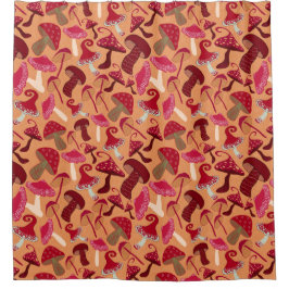 Niedliche Pilze Duschvorhang