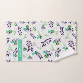 Niedliche Pilze für Mädchen und Individuelle Name  Badhandtuch Set (Handtuch)