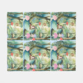 Niedliche Pilze für Menschen und Freunde Blanket Fleecedecke (Vorderseite (Horizontal))