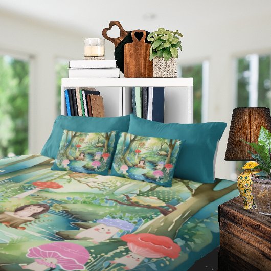 Niedliche Pilze für Menschen und Freunde Blanket Kissen