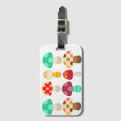 Niedliche Pilze Gepäckanhänger (Vorderseite Vertikal)