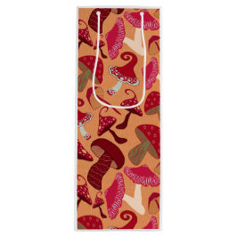 Niedliche Pilze Geschenktüte Für Weinflaschen