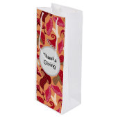 Niedliche Pilze Geschenktüte Für Weinflaschen (Vorderseite Schrägansicht)