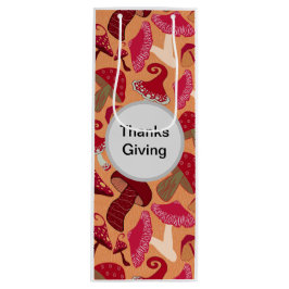 Niedliche Pilze Geschenktüte Für Weinflaschen