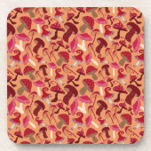 Niedliche Pilze Getränkeuntersetzer (Vorderseite)