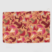 Niedliche Pilze Golfhandtuch (Horizontal)