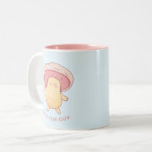 Niedliche Pilze Ich bin ein Spaß-Typ Zweifarbige Tasse (Vorderseite Links)