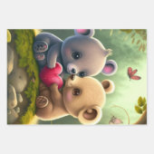 Niedliche Pilze im Wald Geschenkpapier Set (Vorderseite 2)