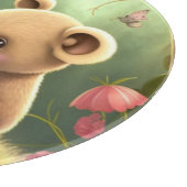 Niedliche Pilze im Wald Schneidebrett (Ecke)