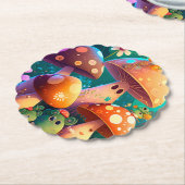 Niedliche Pilze im Wald Untersetzer (angewinkelt)