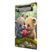 Niedliche Pilze in der Waldwand Mini Klemmbrett (Gewinkelt2)