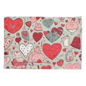 Niedliche Pilze Kissenbezug (Rückseite)