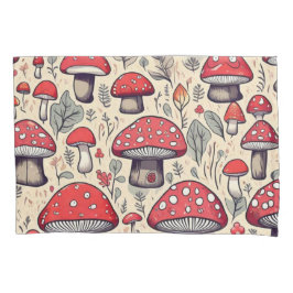 Niedliche Pilze Kissenbezug