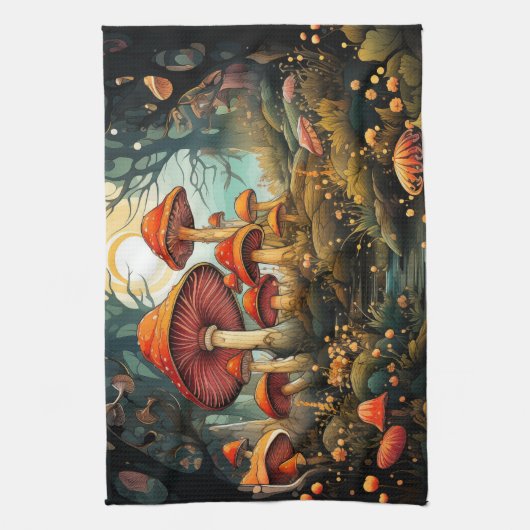 Niedliche Pilze Küchentuch (Vertikal)