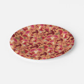 Niedliche Pilze Pappteller (Schrägansicht)