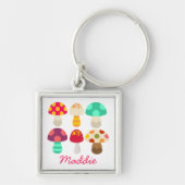 Niedliche Pilze Schlüsselanhänger (Vorne)