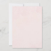 Niedliche Pilze Schmetterlinge Rosa Babydusche Einladung (Rückseite)