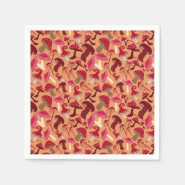 Niedliche Pilze Serviette