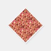 Niedliche Pilze Serviette (Ecke)