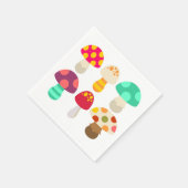 Niedliche Pilze Serviette (Ecke)