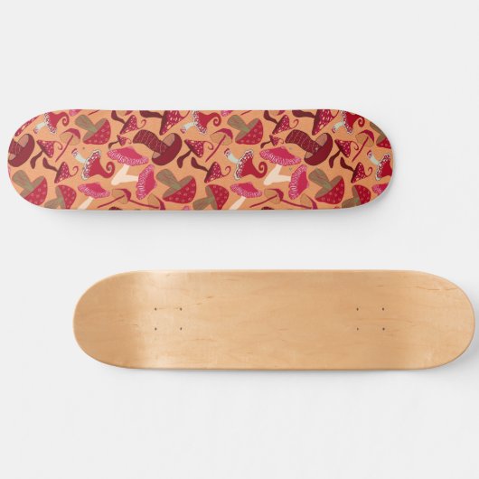 Niedliche Pilze Skateboard (Horizontal)