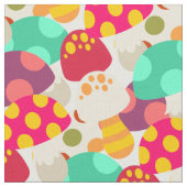 Niedliche Pilze Stoff (Nahaufnahme)