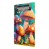 Niedliche Pilze und Blume Bug grüne Zwischenablage Mini Klemmbrett (Gewinkelt2)