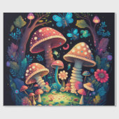 niedliche Pilzkernpapier Geschenkpapier (Flach)