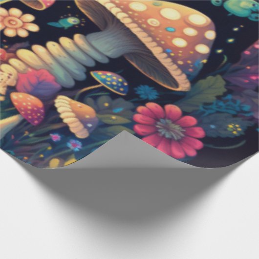 niedliche Pilzkernpapier Geschenkpapier (Ecke)