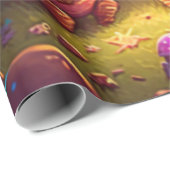 niedliche Pilzkernpapier Geschenkpapier (Rolleneckpunkt)