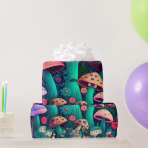 niedliche Pilzkernpapier Geschenkpapier