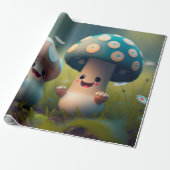 niedliche Pilzkernpapier Geschenkpapier (Ungerollt)
