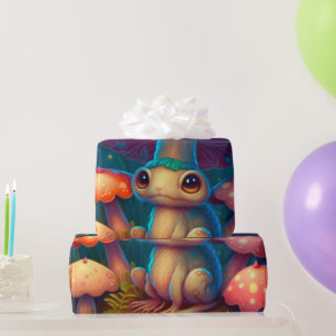 niedliche Pilzkernpapier Geschenkpapier