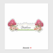 Niedliche Pilzkolonne Aufkleber (Blatt)