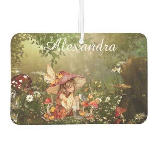 Niedliche Pilzmühle im Wald Autolufterfrischer (Vorderseite)