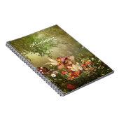 Niedliche Pilzmühle im Wald Notizblock (Rechte Seite)