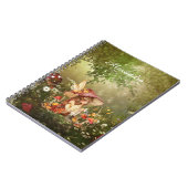 Niedliche Pilzmühle im Wald Notizblock (Linke Seite)