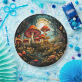 Niedliche Pilzpapierplatte Pappteller (Party)