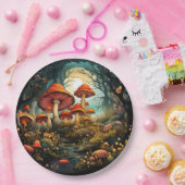 Niedliche Pilzpapierplatte Pappteller (Party)