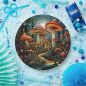 Niedliche Pilzpapierplatte Pappteller (Party)