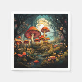 Niedliche Pilzpapierservietten Serviette (Vorderseite)