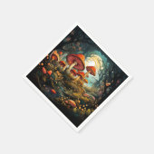 Niedliche Pilzpapierservietten Serviette (Ecke)