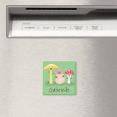 Niedliche Pilzpilze und Toadstools Cartoon Magnet (In Situ (Geschirrspüler))