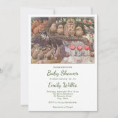 Niedliche Pilztierdusche Einladung (Vorderseite)