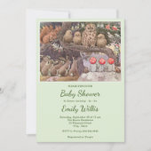 Niedliche Pilztierdusche Einladung (Vorderseite)