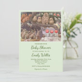 Niedliche Pilztierdusche Einladung (Stehend Vorderseite)