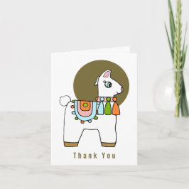 Niedliche Pinata Lama Babydusche Dank Karte