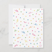 Niedliche PinataConfetti Hola Fiesta-Baby-Dusche Einladung (Rückseite)