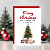 Niedliche Pine Tree Script Frohe Weihnachten