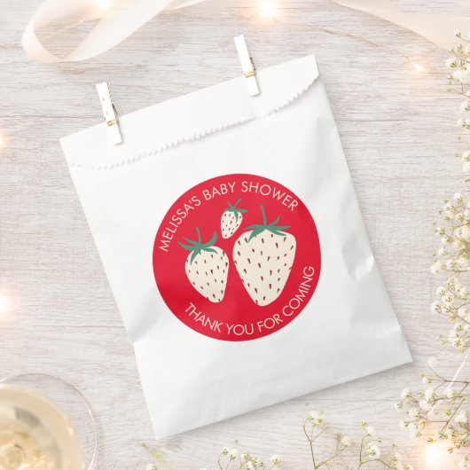 Niedliche Pineberry BABY SHOWER Custom Strawberry Geschenktütchen (Ausgeschnitten)